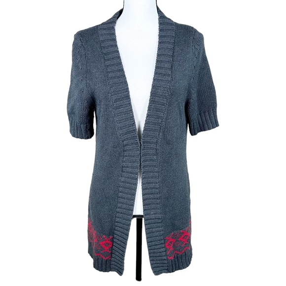 Banana Republic Sweaters - Banana Republic Gray Short Sleeve Sweater Cardigan